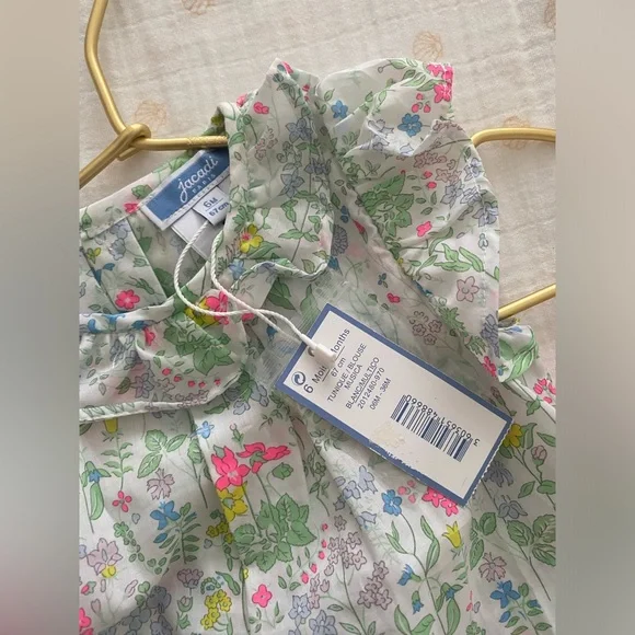 Beautiful Blouse top Jacadi 6 month NWT - Picture 3 of 3